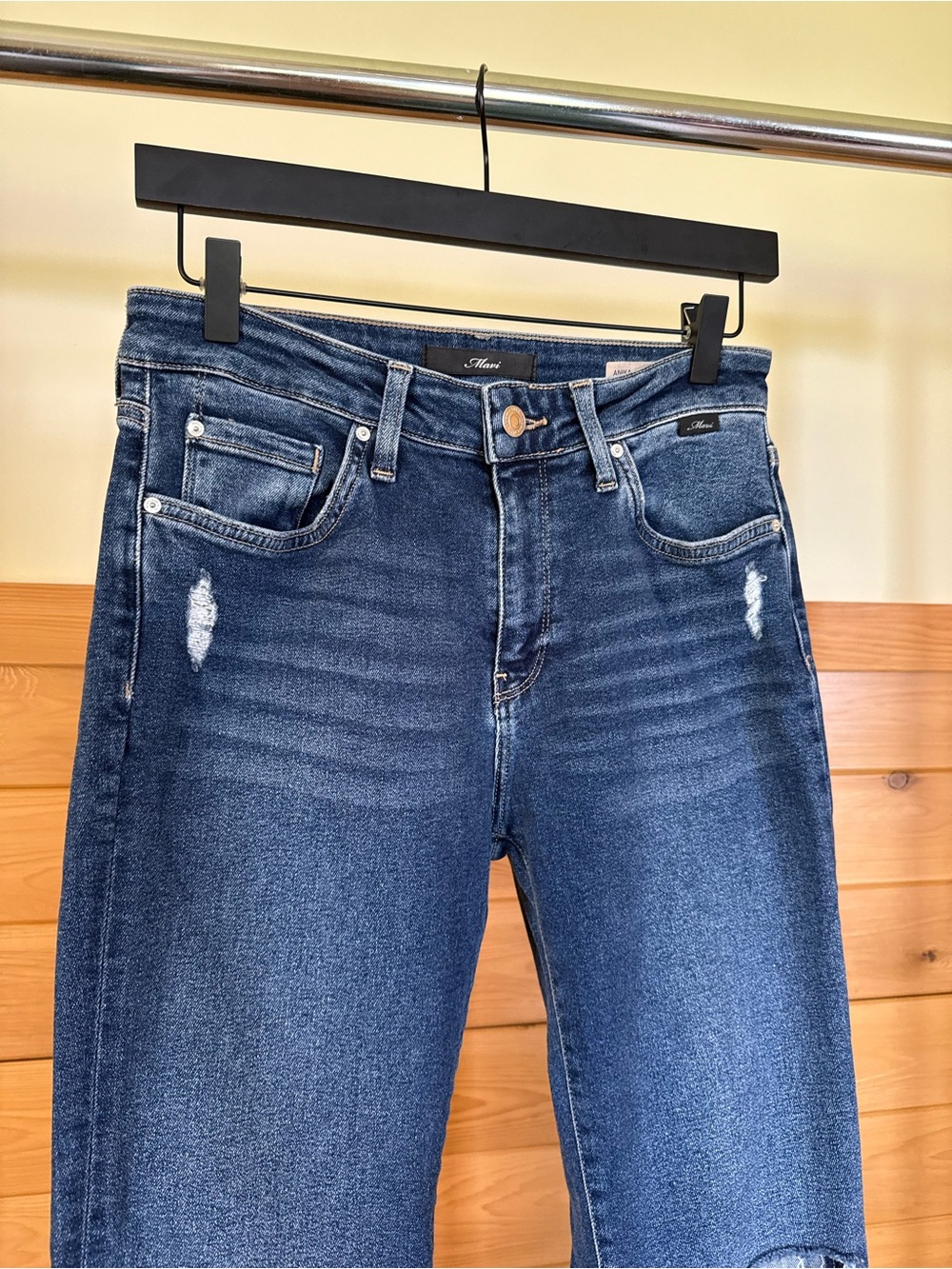 Mavi High Rise Crop Flare Jeans